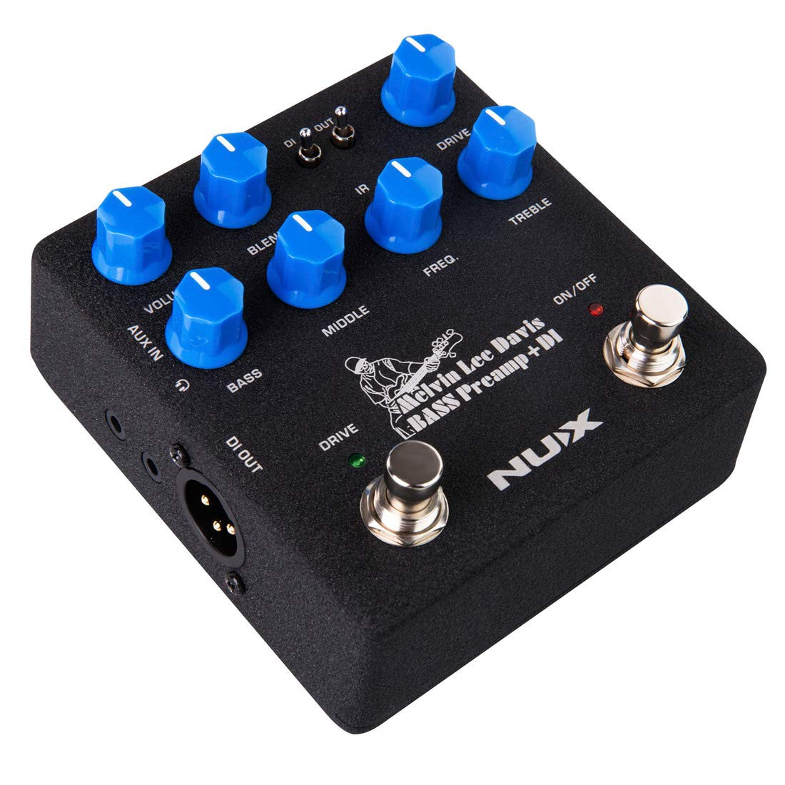 NUX NBP-5 MLD Bass Preamp+DI Effect Pedal Black