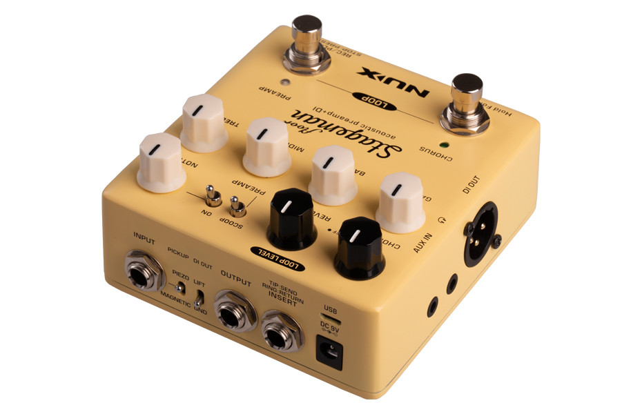 NUX NAP-5 Stageman Floor Effect Pedal Yellow