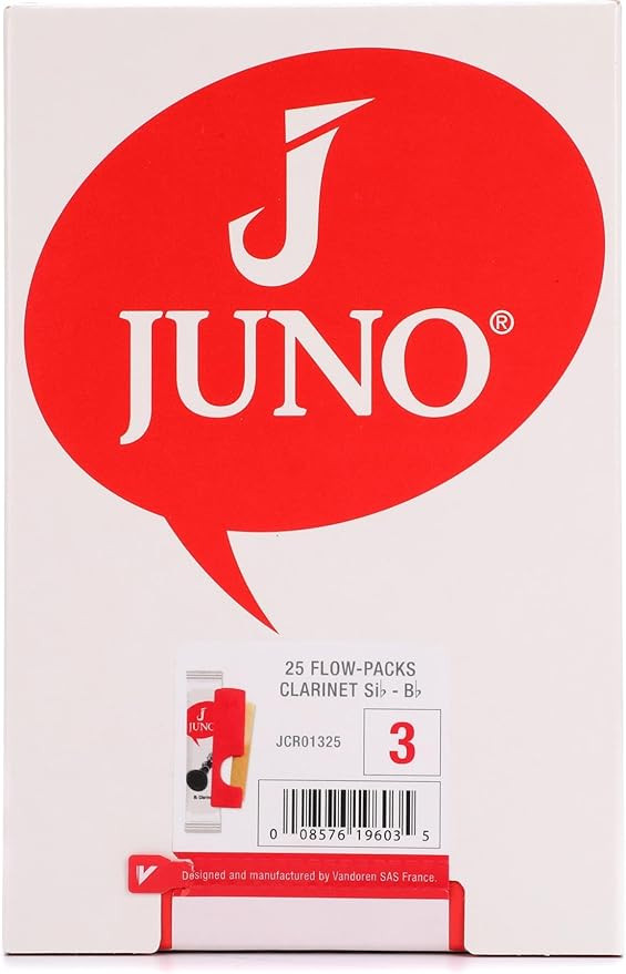 Vandoren Juno JCR01325 Clarinet Reed, Strength 3