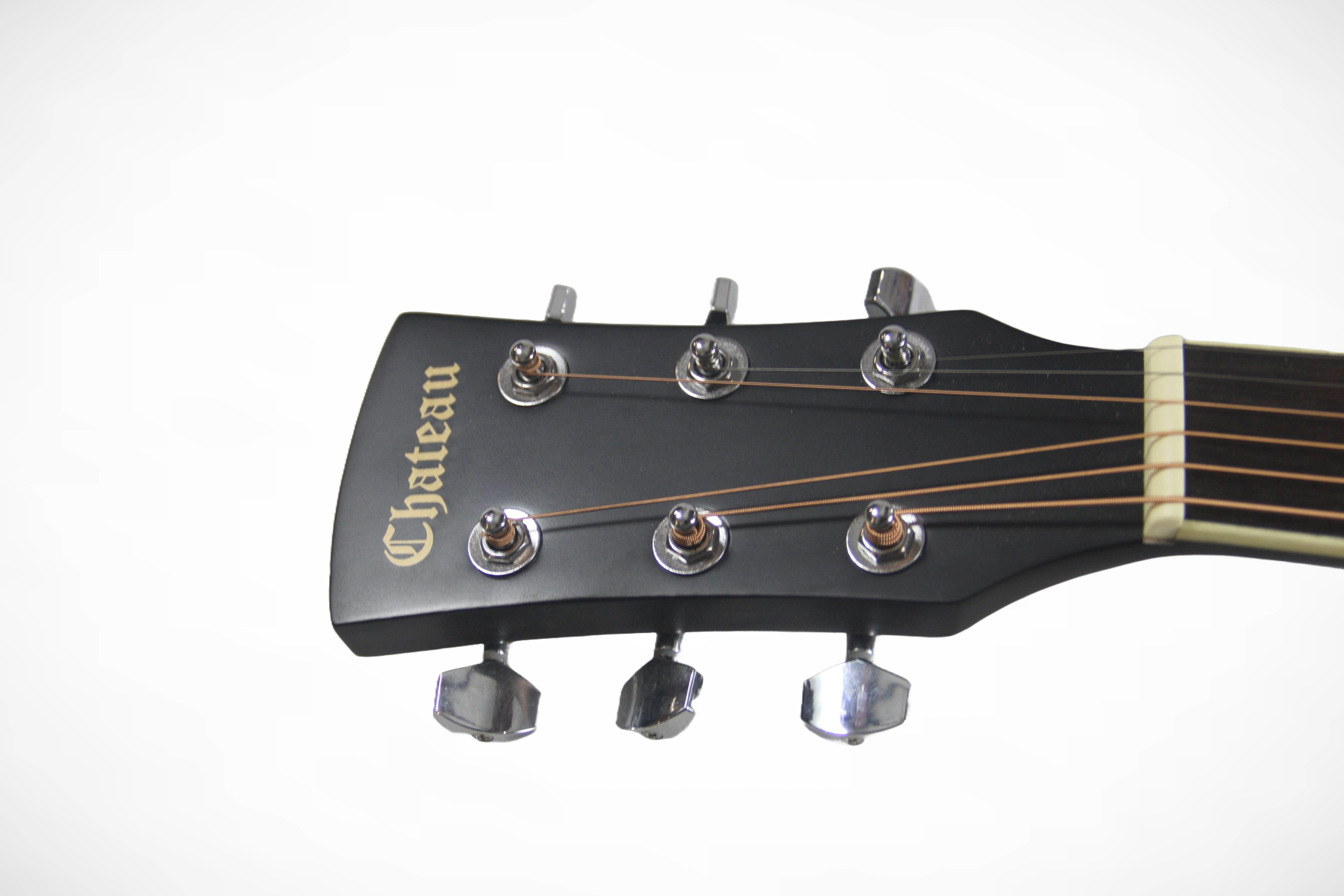 Chateau F121CE 41 M Acoustic Guitar - Black with EQ MT-03