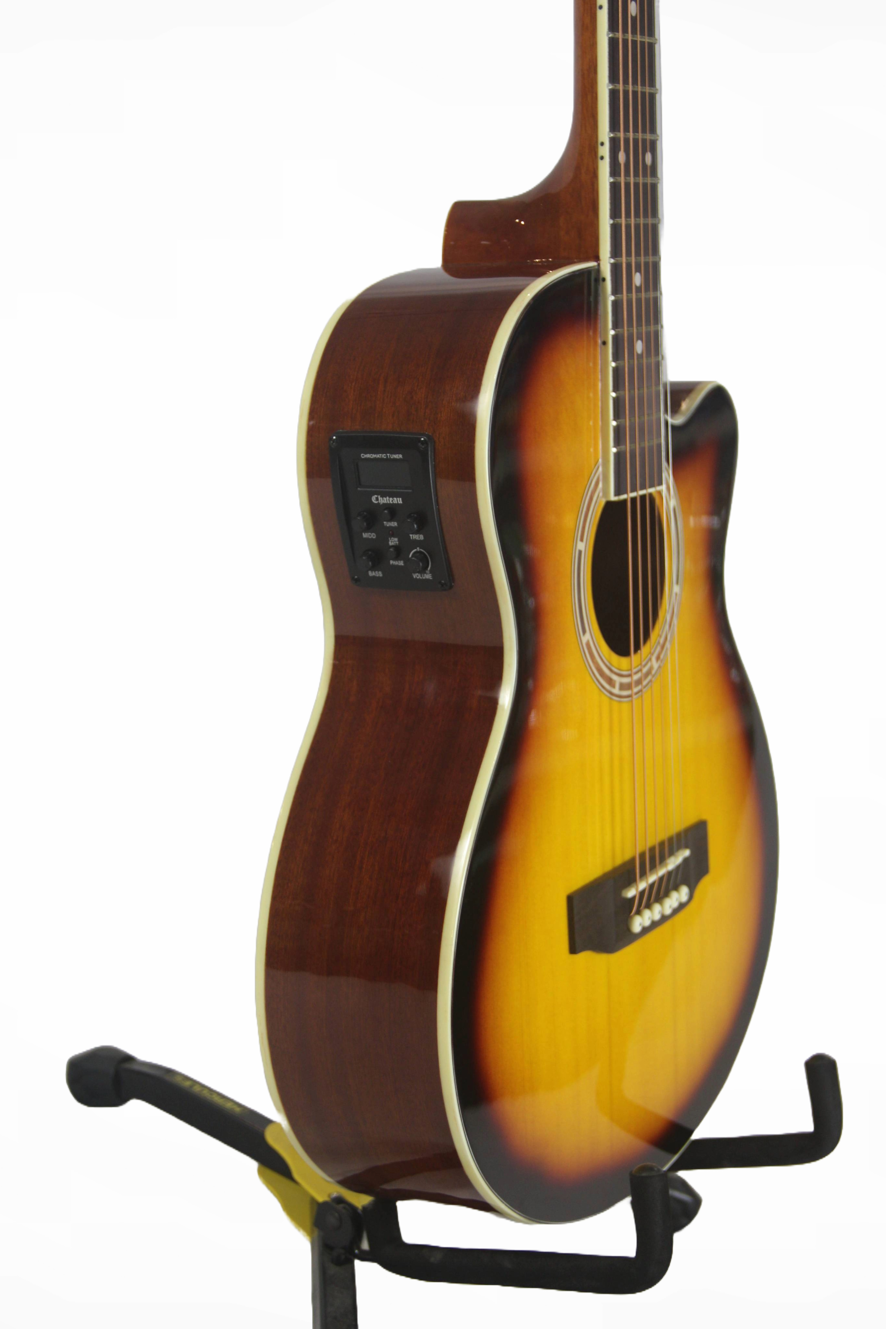 Chateau F121CE 39G Acoustic Guitar - Sunburst with EQ MT-03