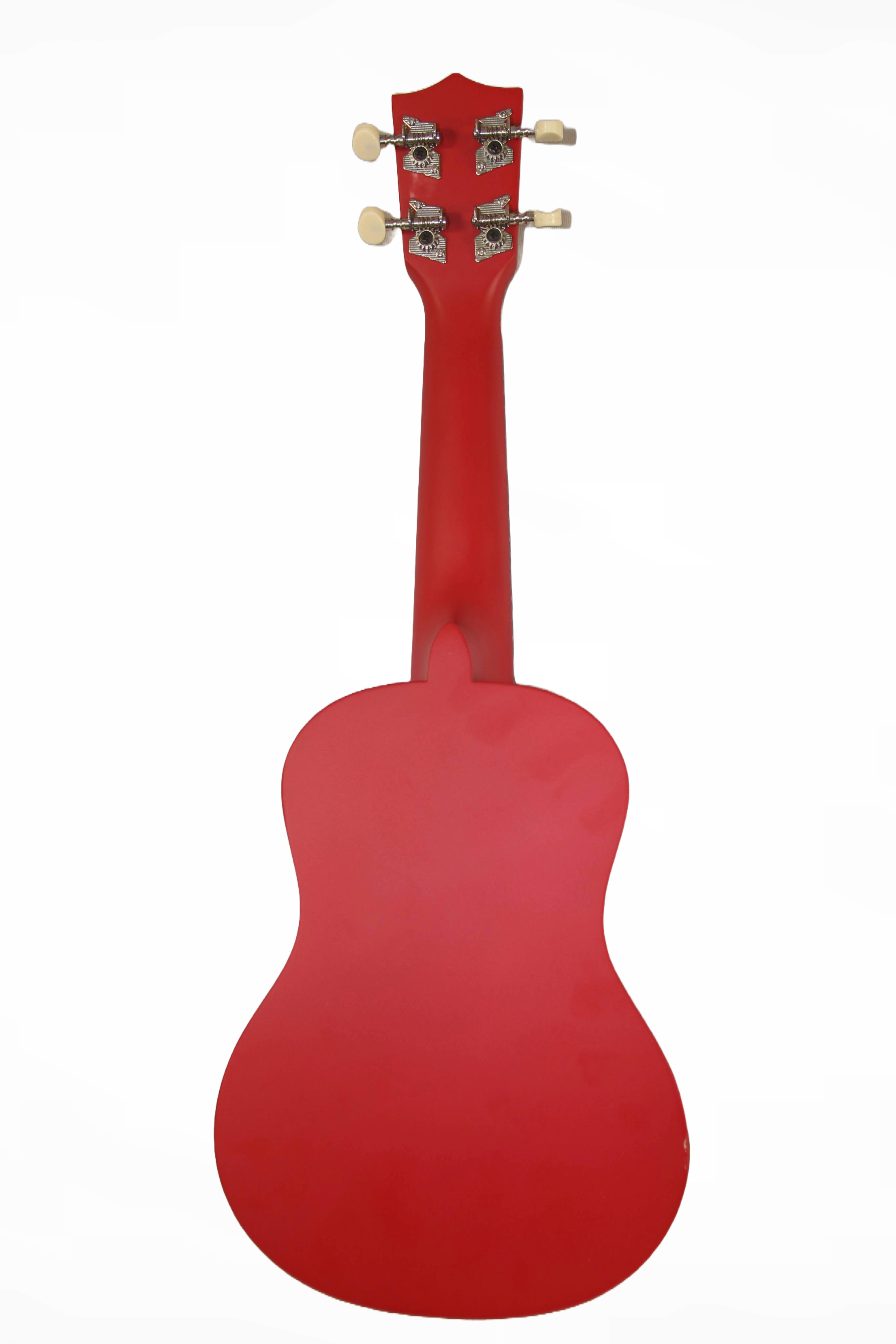 Chateau BAS01RD Bass Ukulele, Red with Bag