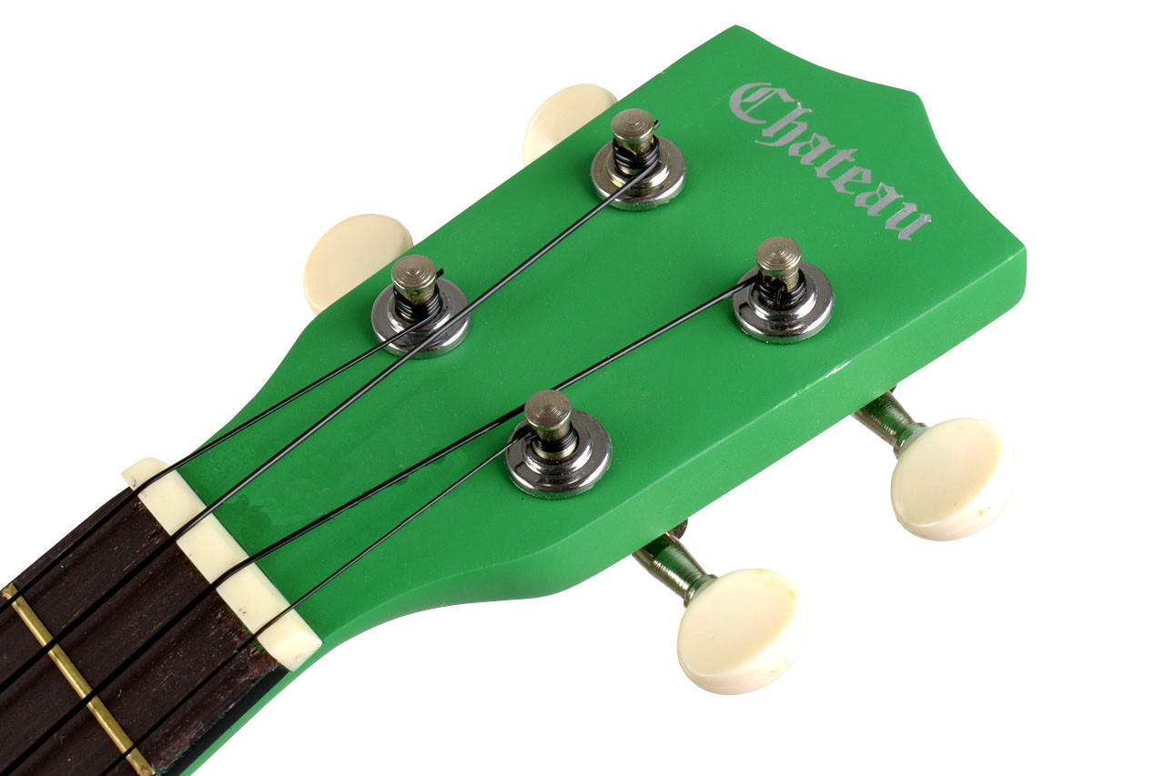 Chateau BAS01GN Bass Ukulele, Green with Bag