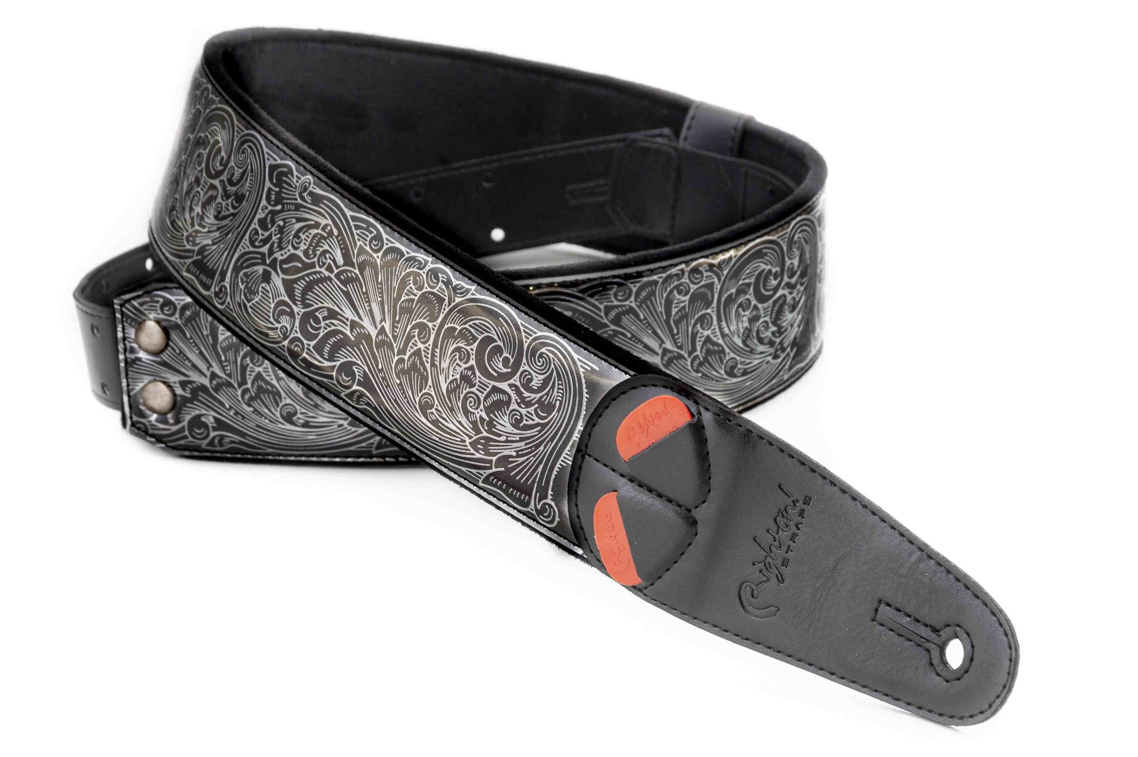 RightOn Mojo Revolver Titanium Guitar/Bass Strap