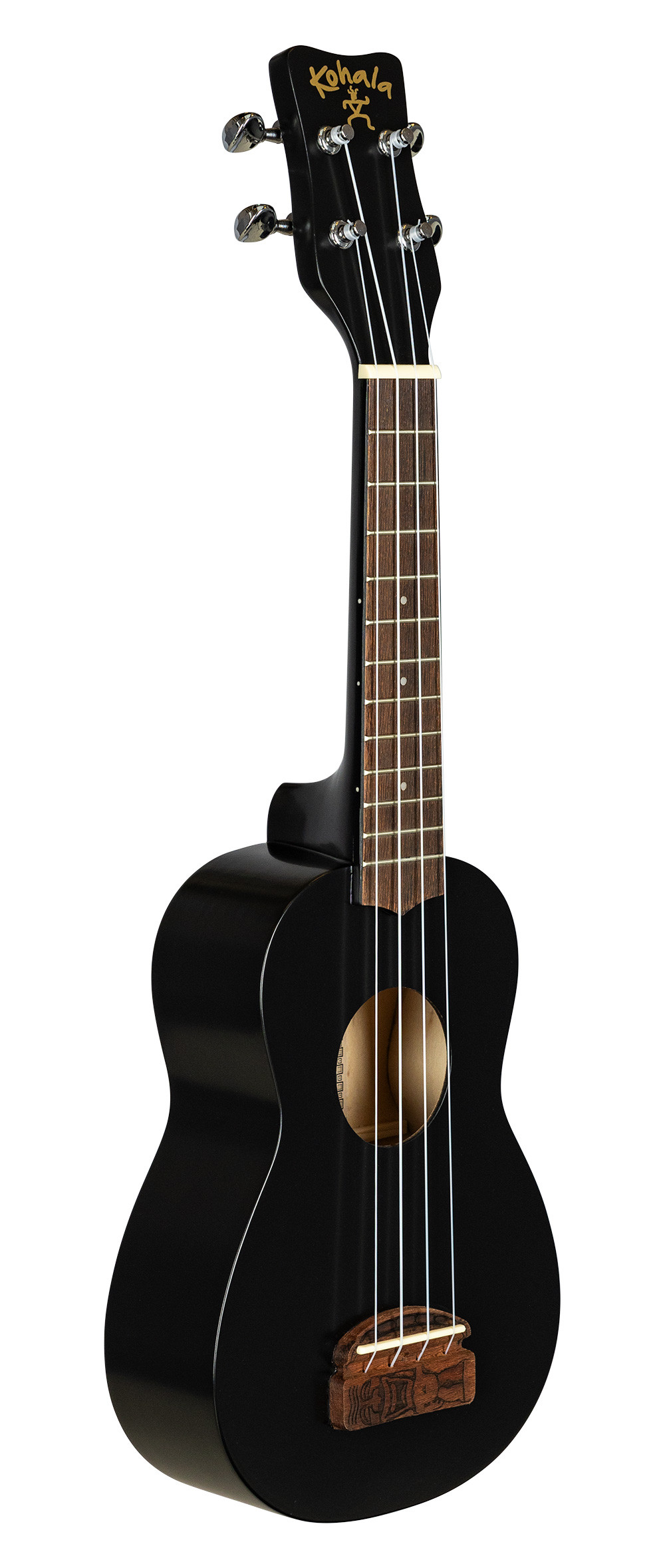 Kohala, Ukulele, Tiki Series, Soprano -Black KT-SBK