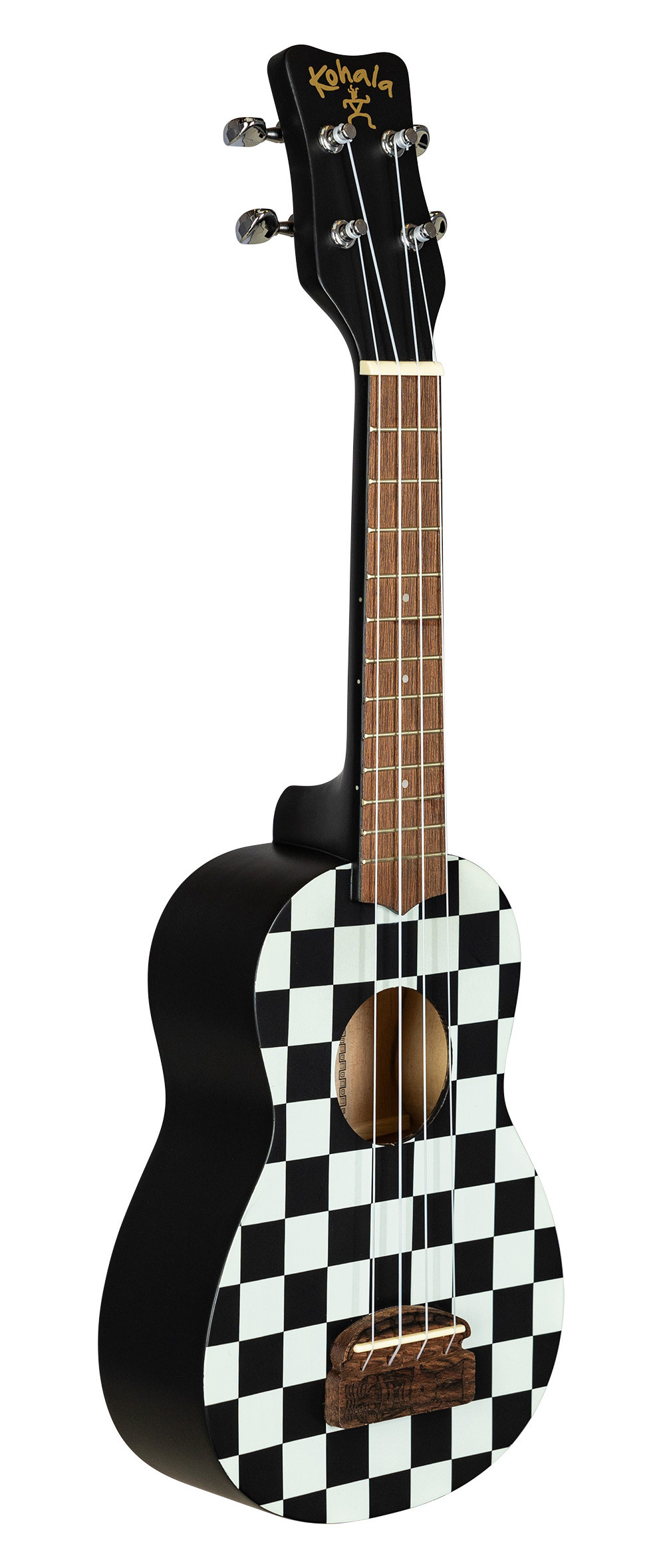 Kohala, Ukulele, Tiki Series, Soprano -Checkboard KT-SCB