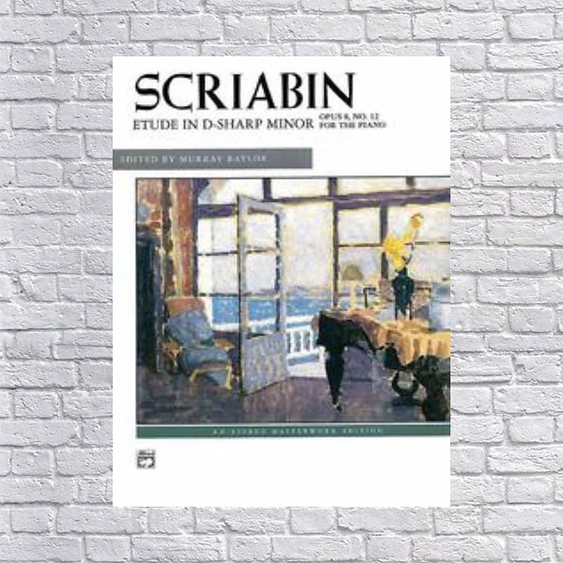 Scriabin Etude in D-Sharp minor OPUS 8, No. 12-Sheet Music Book