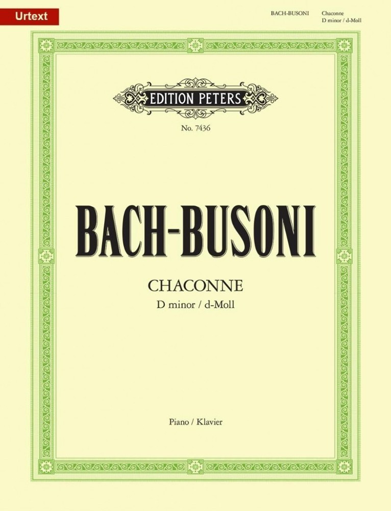 Bach-Busoni: Chaconne in D Minor for Solo Piano EP No.7436