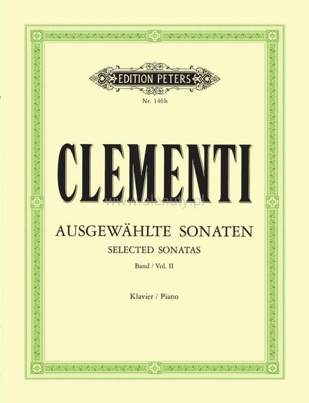 Clementi Ausgewahlte Sonaten Selected Sonatas Piano Vol.II, No.146b