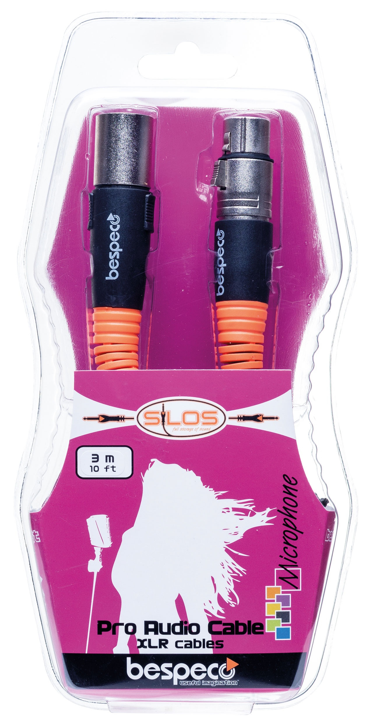 Bespeco XLR Male to Female XLR Cable SLFM300 Microphone Cable