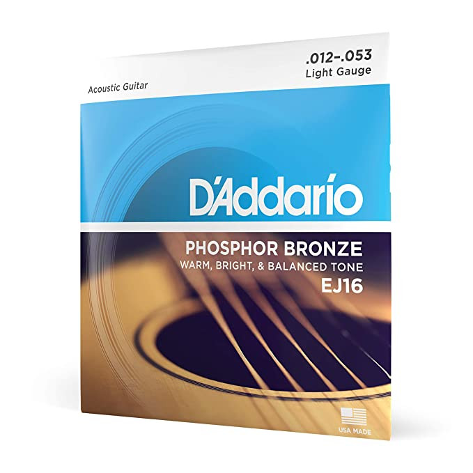 D Addario EJ16 12-53 Light Acoustic Guitar Strings