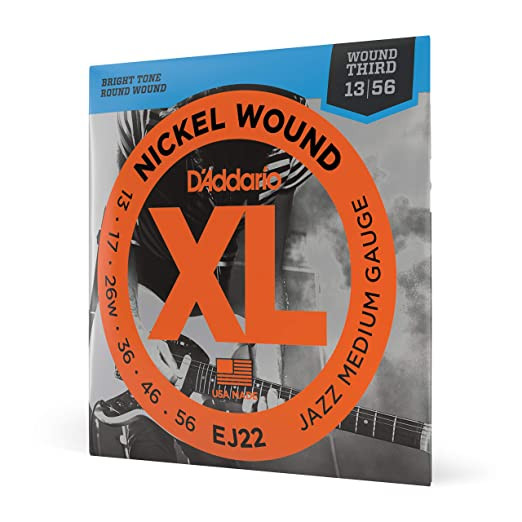 D Addario EJ22 13-56 Jazz Medium Electric Guitar Strings