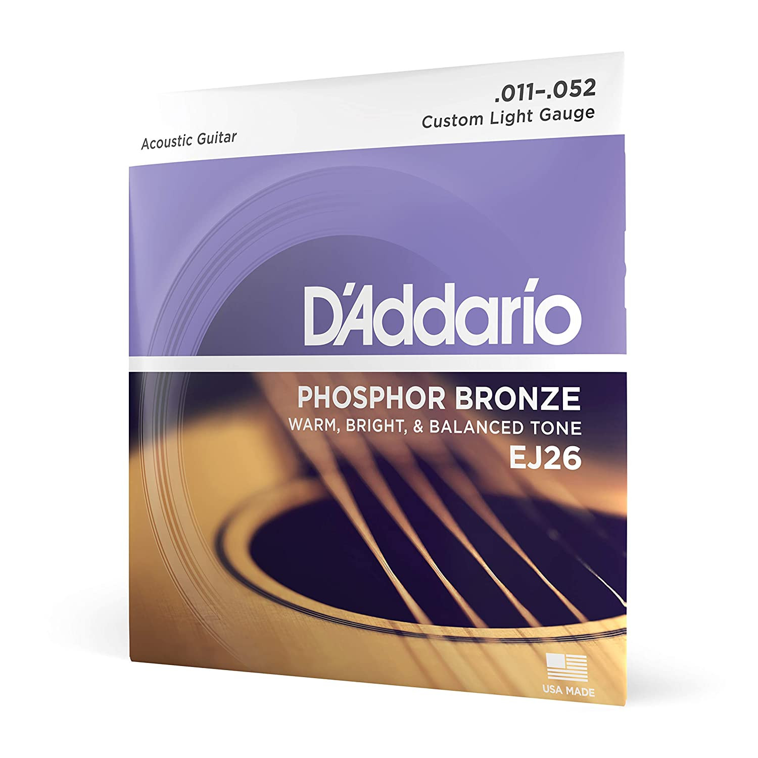 D Addario EJ26 11-52 Custom Light Acoustic Guitar Strings