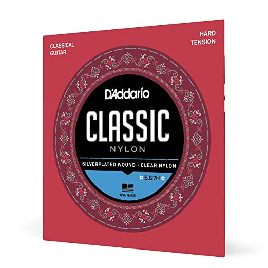 D Addario EJ27H Hard Tension Nylon Student Classical Strings