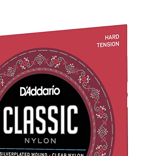 D Addario EJ27H Hard Tension Nylon Student Classical Strings