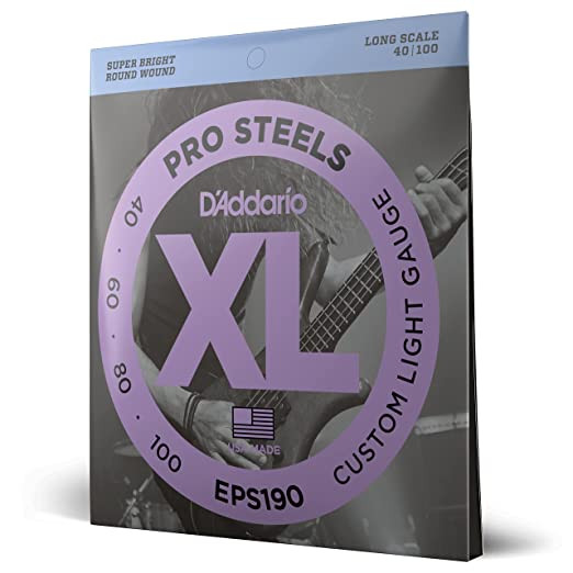 D Addario EPS190, 40-100 Custom Light Long Scale Bass Strings