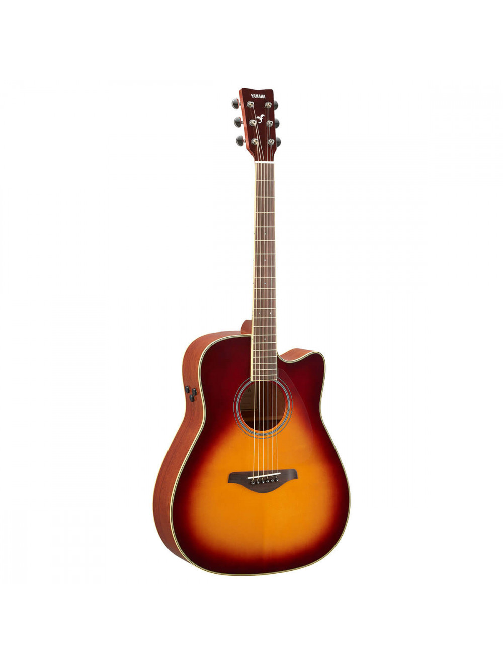 Yamaha FG-TA Traditional Western Rosewood Brown Sunbrust Acoustic Guitar