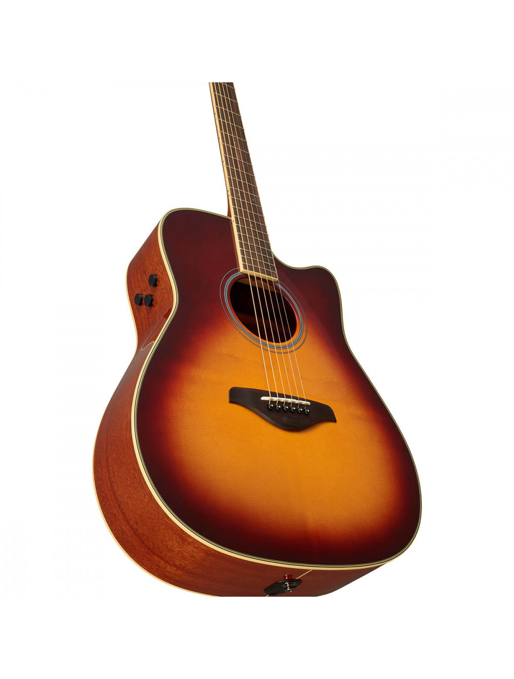 Yamaha FG-TA Traditional Western Rosewood Brown Sunbrust Acoustic Guitar