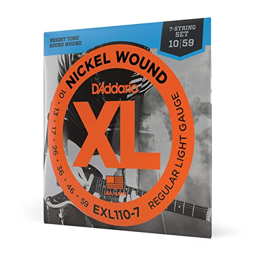 D Addario EXL110-7 10-59 Regular Light 7-String Electric Guitar Strings