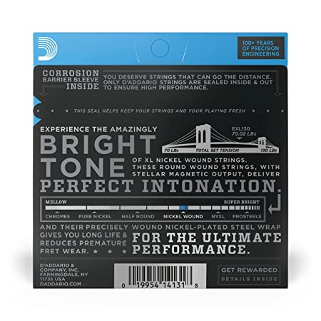 D Addario EXL130 08-38 Extra Super Light Electric Guitar Strings