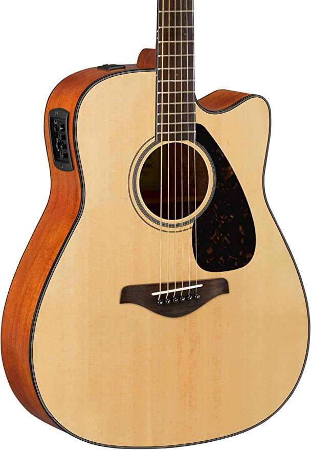 Yamaha FGX800C Cutaway Walnut Natural Acoustic Guitar