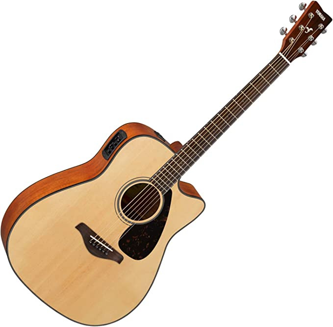 Yamaha FGX800C Cutaway Walnut Natural Acoustic Guitar