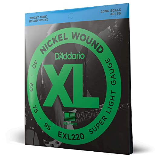D Addario EXL220 2 S- 40-95 Super Light Long Scale Bass Strings