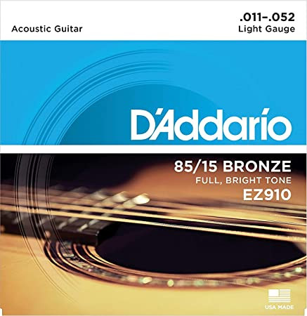 D'Addario Bronze EZ910 85/15 Acoustic Guitar Strings