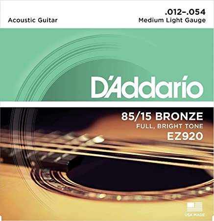 D'Addario EZ940 85/15 Light Guage 12-String Acoustic Guitar Strings Set