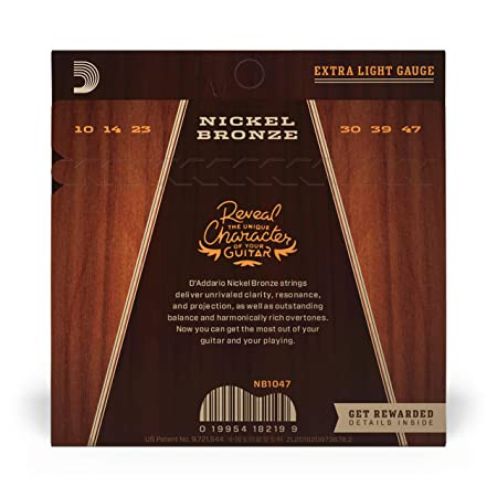 D Addario NB1047 10-47 Extra Light Acoustic Guitar Strings