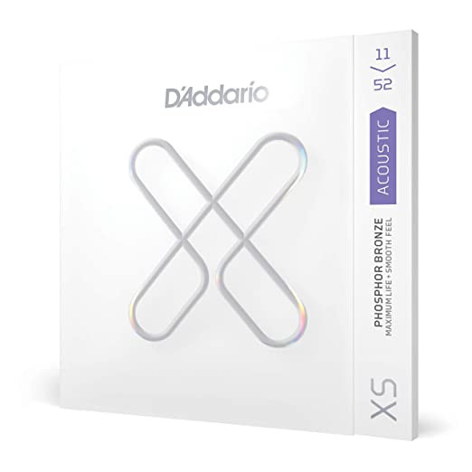 D Addario XSAPB1152 11-52 Light Coated 12-String Acoustic Guitar Strings