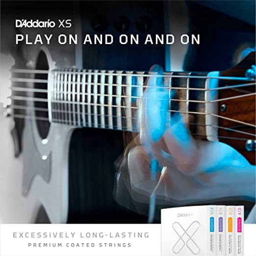 D Addario XSAPB1152 11-52 Light Coated 12-String Acoustic Guitar Strings