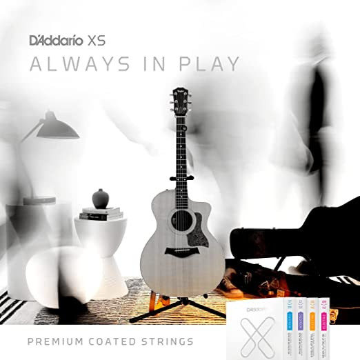 D Addario XSAPB1152 11-52 Light Coated 12-String Acoustic Guitar Strings