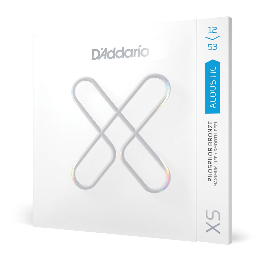 D Addario XSAPB1253 12-53 Light Coated 12-String Acoustic Guitar Strings