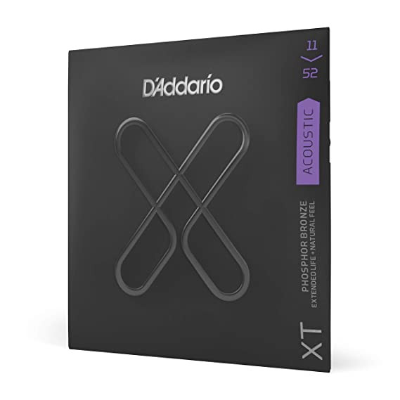 D Addario XTAPB1152 11-52 Custom Light Coated Acoustic Guitar Strings