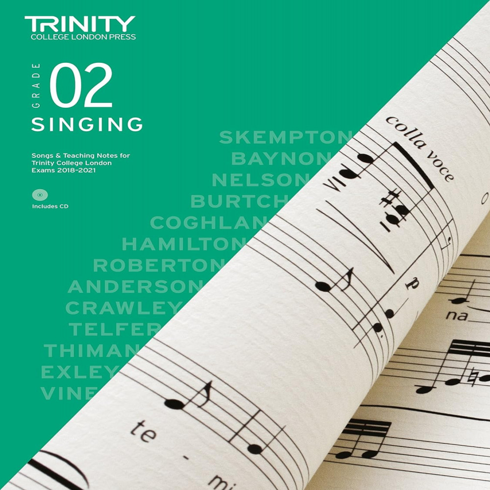 TCL Examination Book Singing 2018-2021 With CD Grade 2